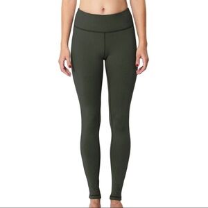 Tesla green full length leggings